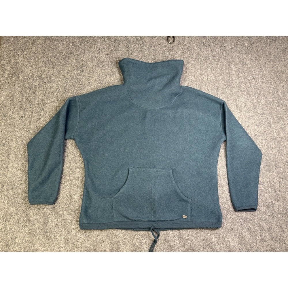 Women's Carve Designs Blue Turtleneck Fleece Sweater Size Medium Pullover Pocket